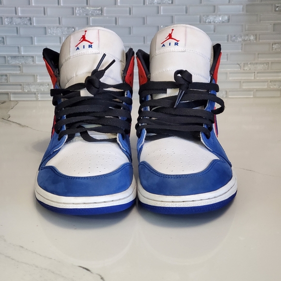 Air Jordan 1 Mid Multi-color Swoosh 852542-146 - Picture 3 of 10